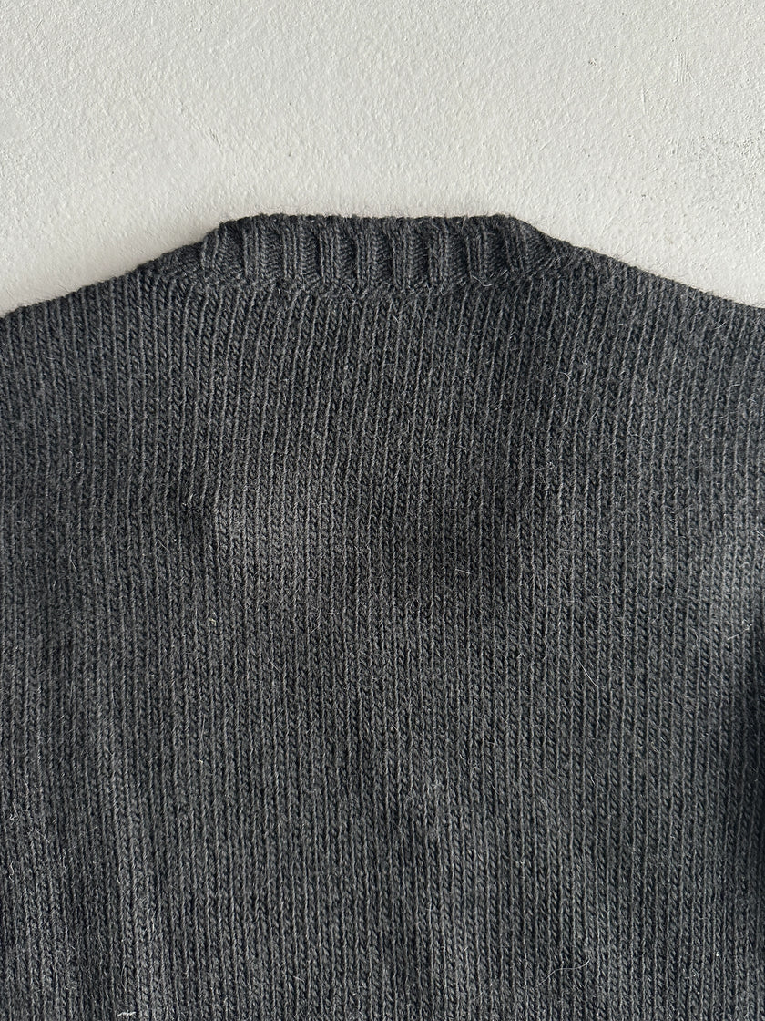 DANIELE ALESSANDRINI - 1990s KNIT JUMPER WITH DOUBLE ZIP DETAILS