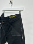 DIRK BIKKEMBERGS - early 2000s BIKER TROUSERS WITH ZIP DETAILS