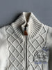 LA MARTINA - 1990s CHUNKY KNIT ZIPPED CARDIGAN