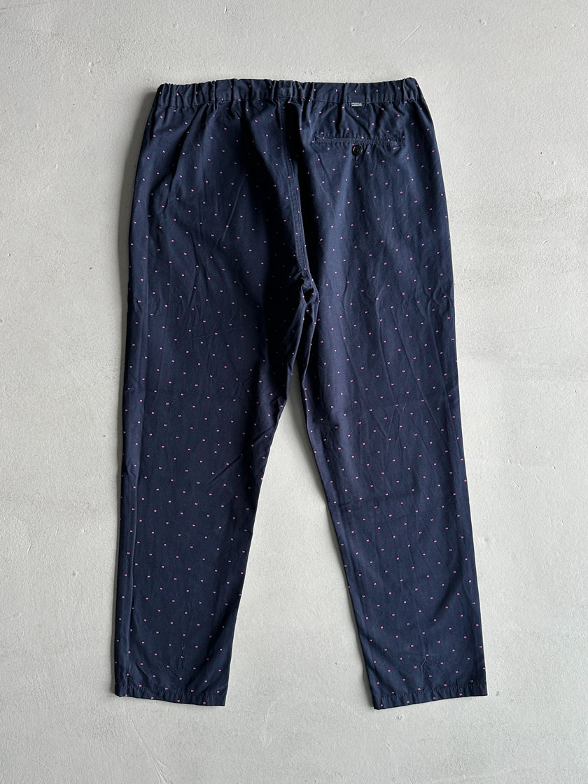 UNIFORMS FOR THE DEDICATED - 2000s CONTRASTING STITCHES COTTON TROUSERS