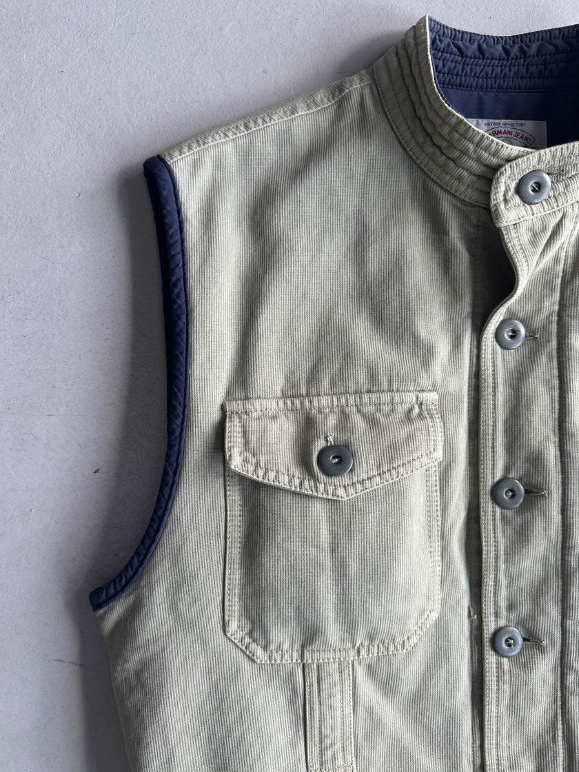 ARMANI JEANS - 1990s BELTED VEST GILET