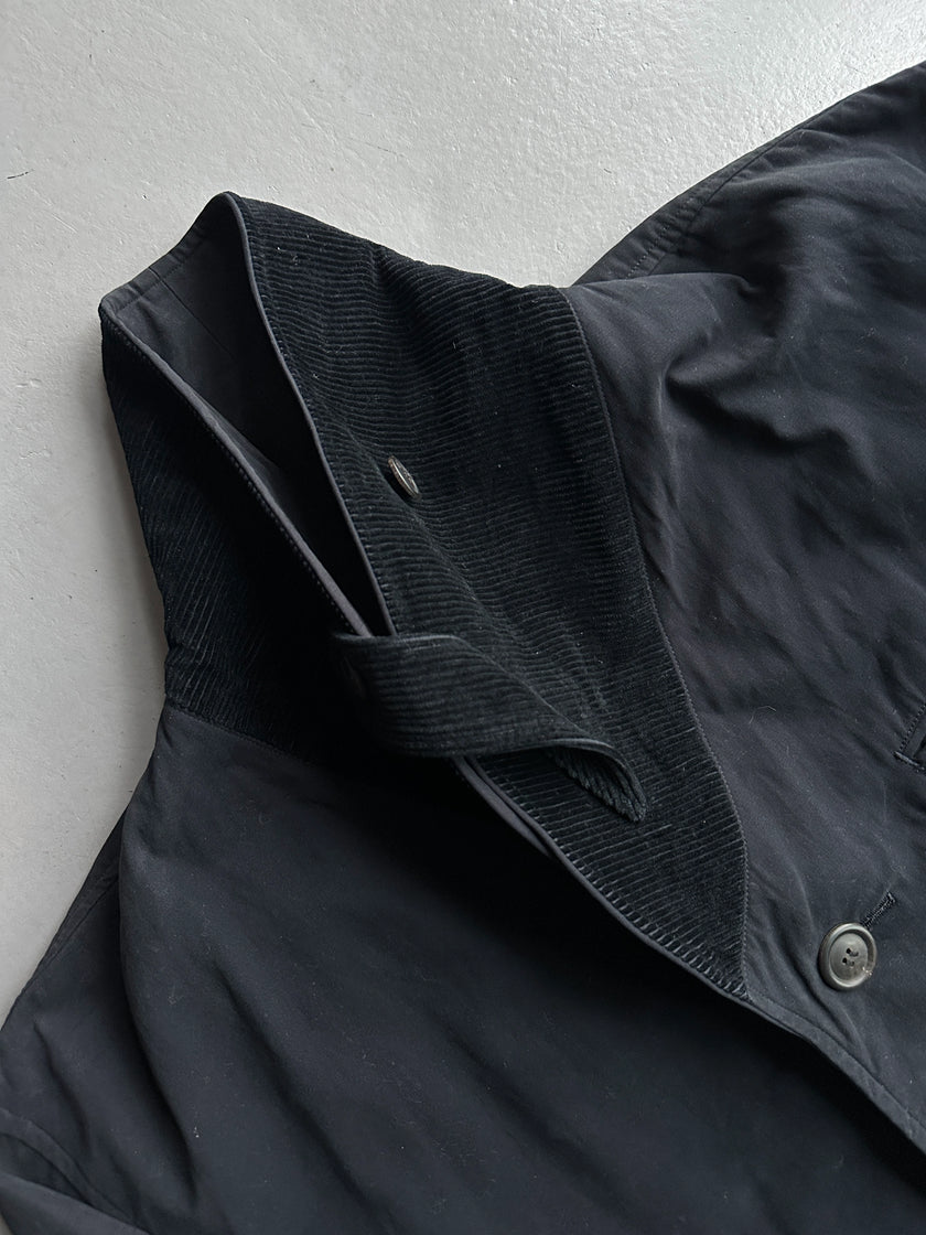 ISSEY MIYAKE - 1990s MIDI JACKET WITH CORDUROY COLLAR