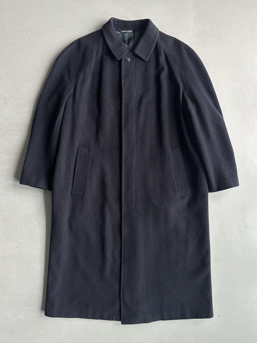 EMPORIO ARMANI - 1980s DROPPED SHOULDERS LONG COAT