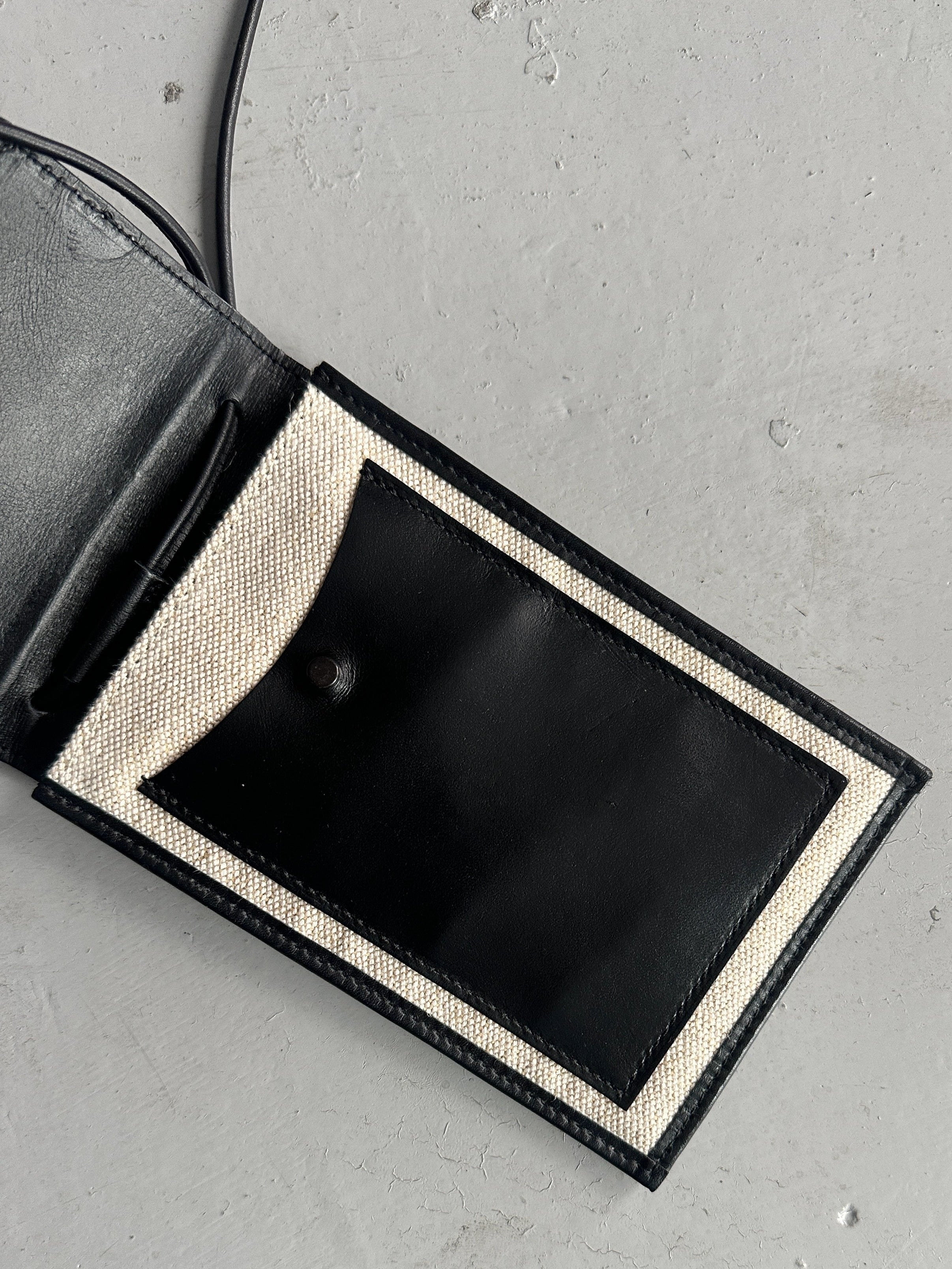 YOHJI YAMAMOTO Y'S - early 2000s LEATHER POUCH BAG