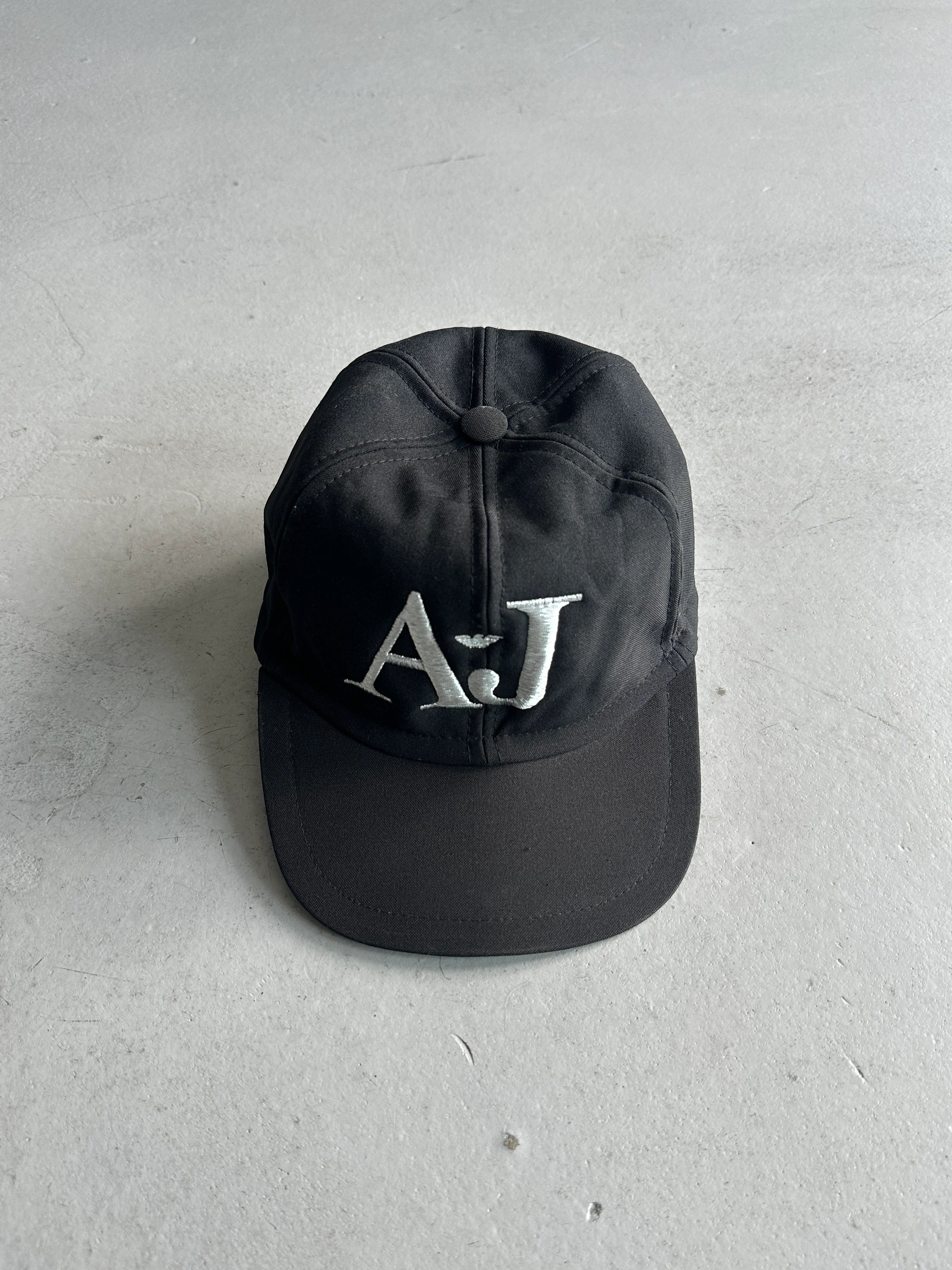 ARMANI JEANS - F/W 1997 EMBROIDERED LOGO FRONT CAP