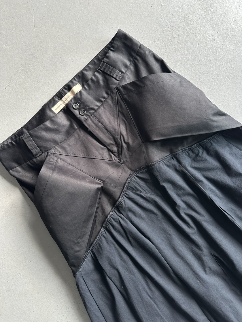 MARITHÉ + FRANÇOIS GIRBAUD - 2000s PANELED PLEATED SKIRT