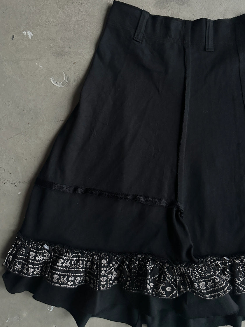 LE JEAN DE MARITHÉ+FRANÇOIS GIRBAUD - 1990s FLARED SKIRT