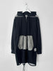 COMME DES GARÇONS - S/S 2025 MESH FRONT LONG ZIPPED HOODIE