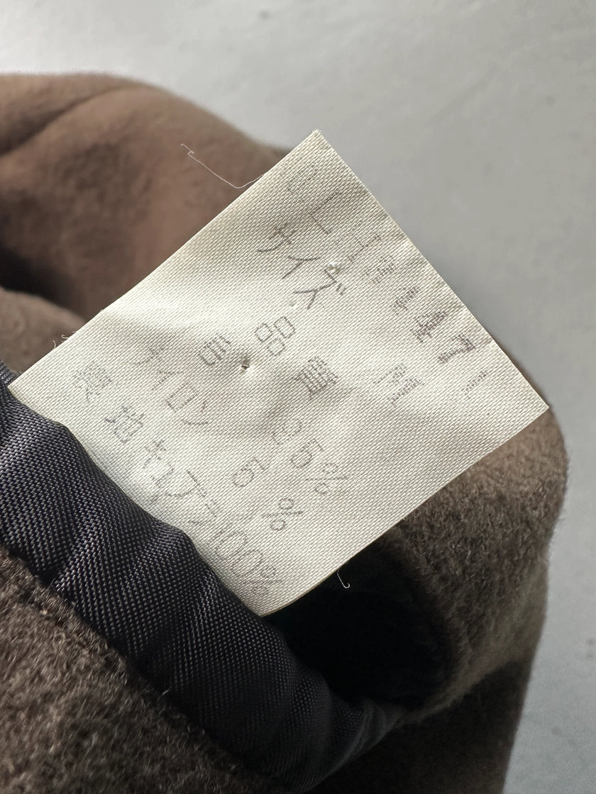 ISSEY MIYAKE MEN - F/W 1983 THREE WAYS COLLAR WOOL PEACOAT