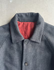 KENZO - 1990s WOOL COAT WITH CONTRASTING NYLON POCKET