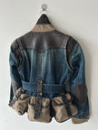 DSQUARED2 - F/W 2004 WRAP AROUND POCKETS FITTED DENIM JACKET