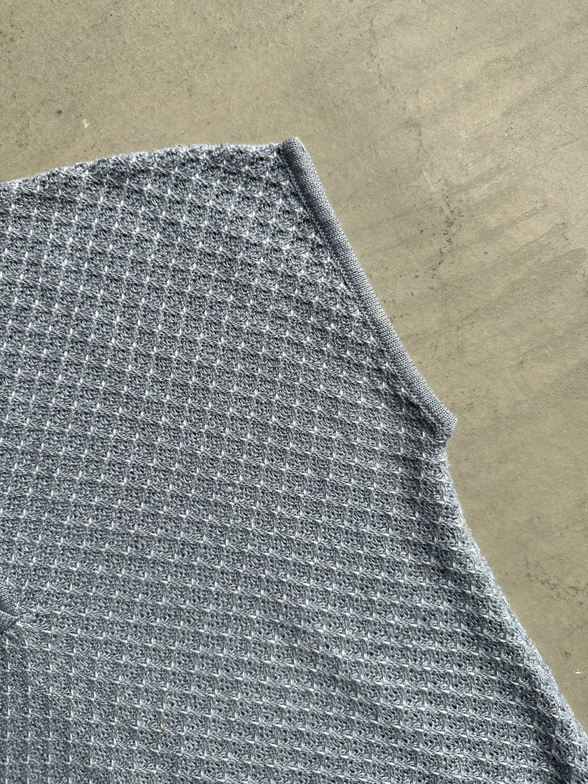 1970s WAFFLE KNIT VEST TOP