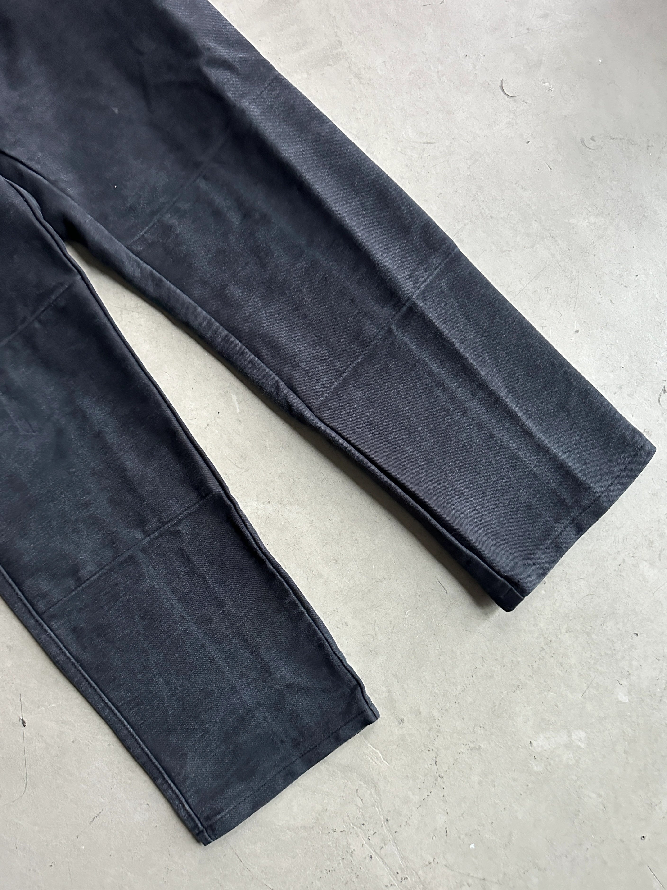 1990s UTILITY TROUSERS WITH DOUBLE ZIP FRONT