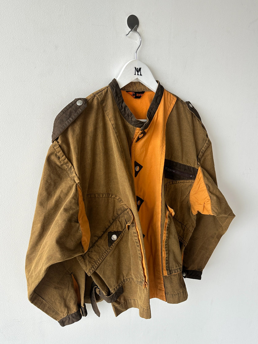 KANSAI YAMAMOTO - 1980s PANELED BOXY FIT JACKET