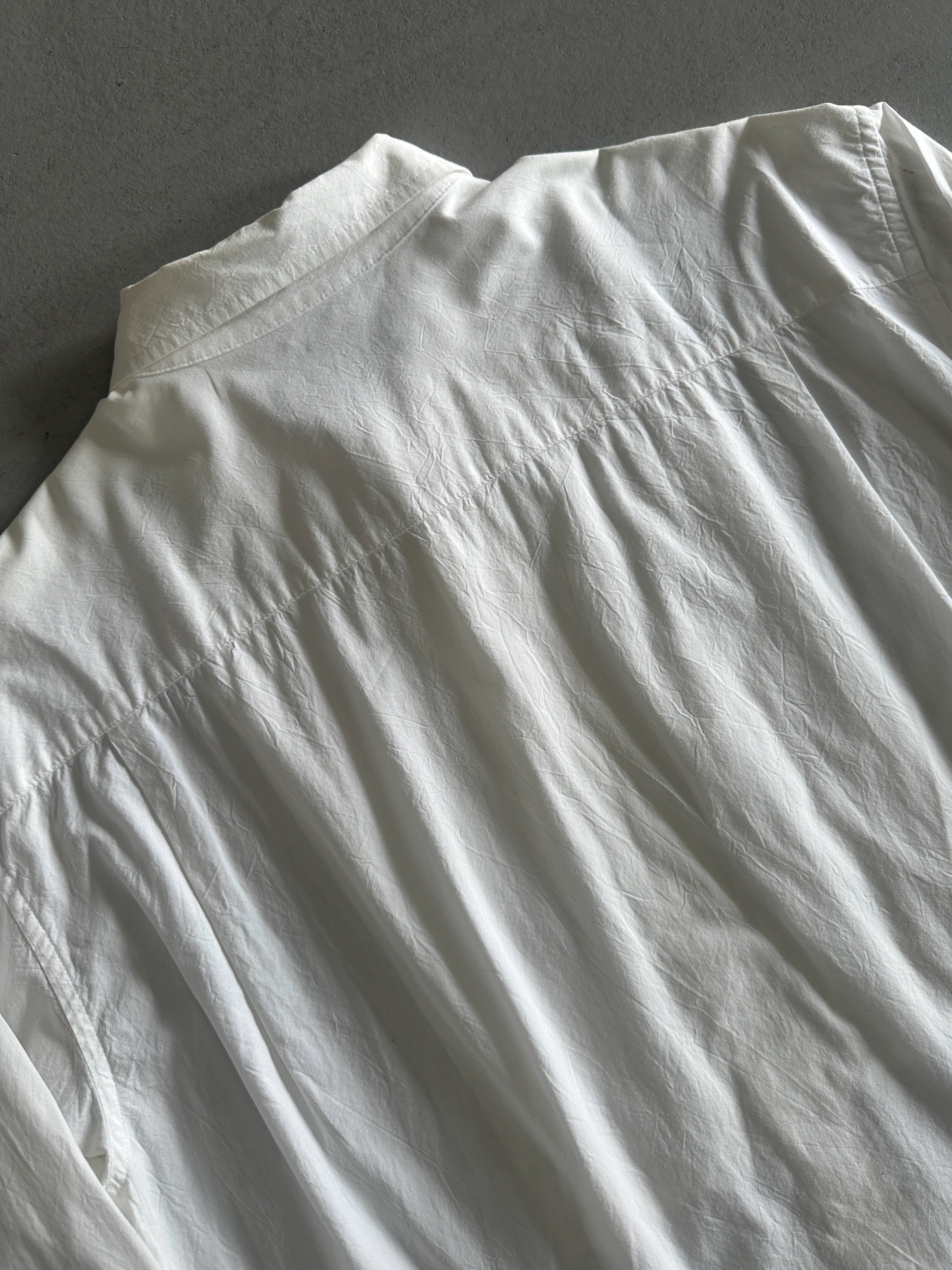 ISSEY MIYAKE - S/S 2005 KNOT FRONT PANEL LONG SLEEVE SHIRT