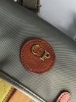C.P. COMPANY - 1980s MESSENGER BAG WITH CONTRASTING QUILTED FRONT POCKETS
