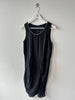 COP COPINE - 2000s ASYMMETRIC SATIN DRESS WITH CHAIN NECKLINE