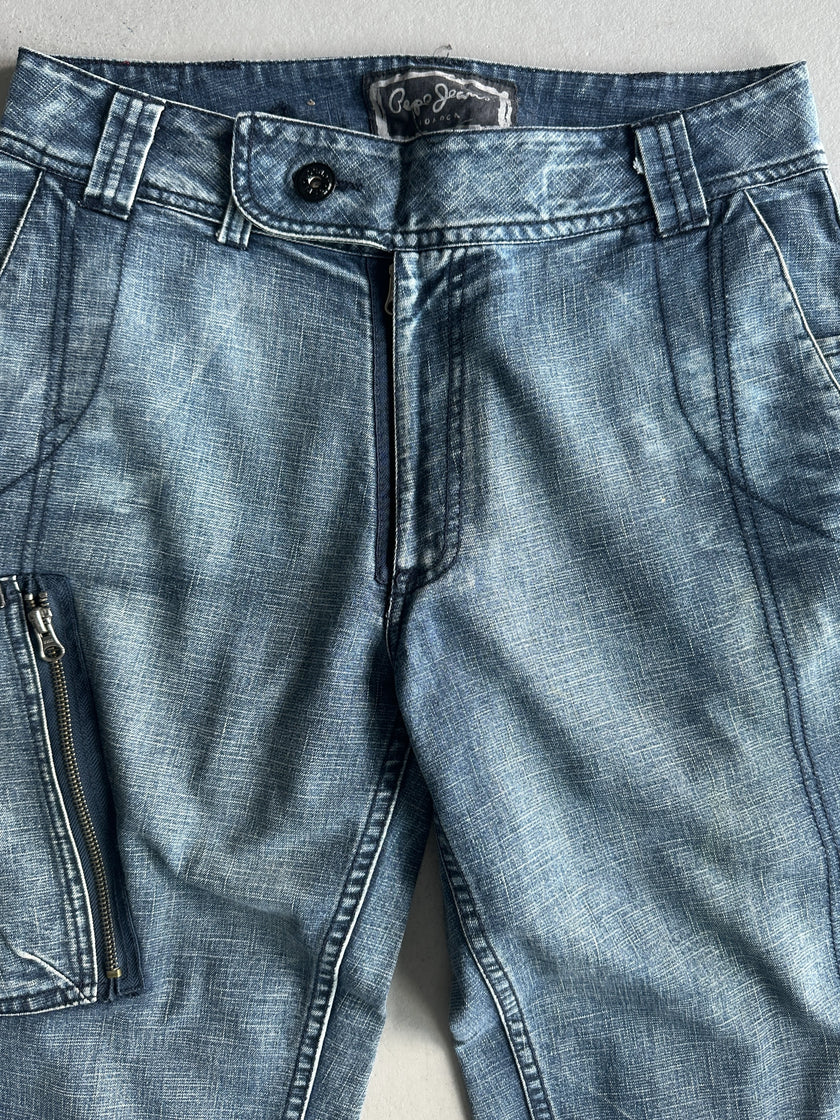 2000s WIDE LEG CARGO JEANS