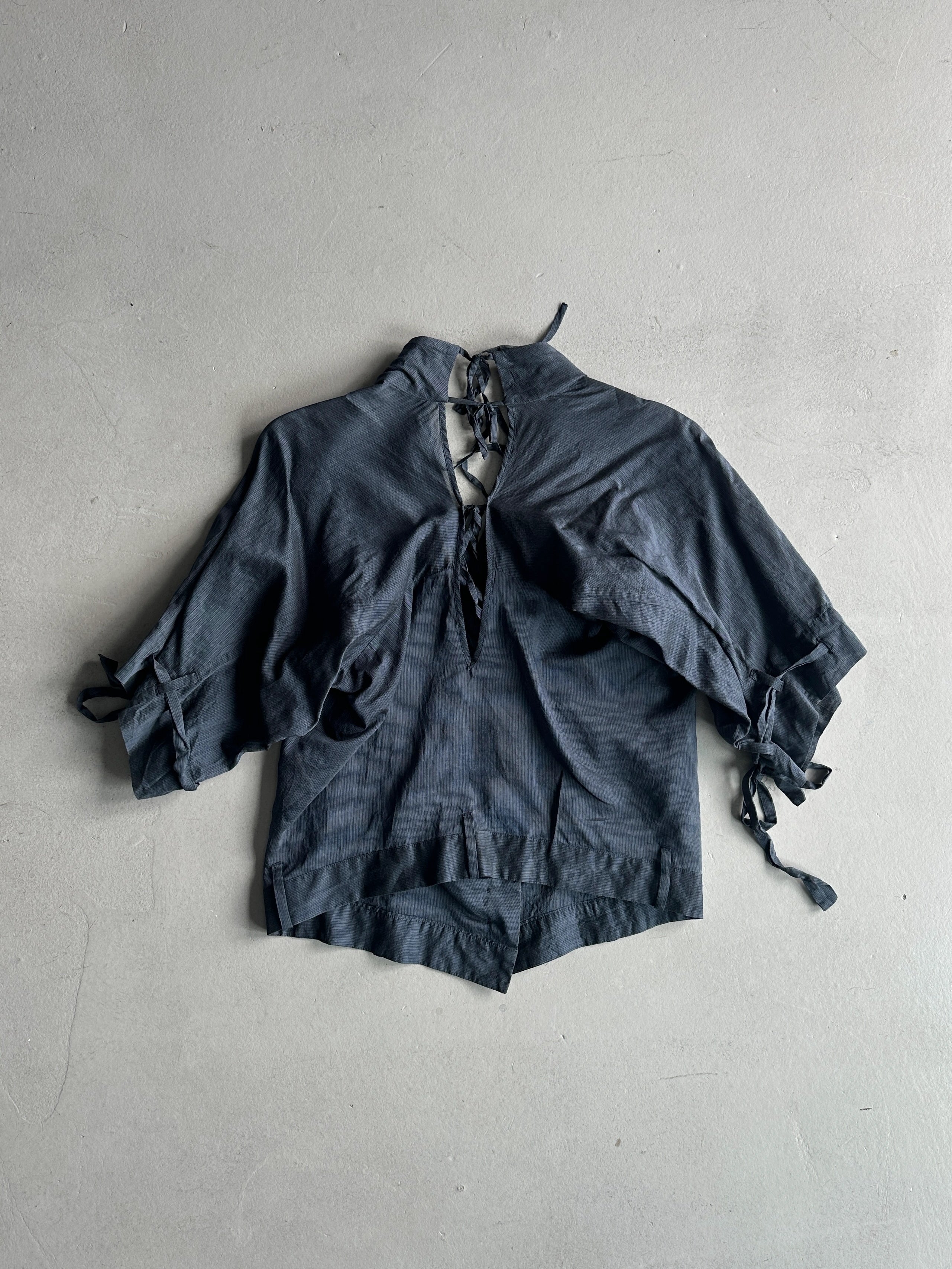 MARITHÉ + FRANÇOIS GIRBAUD -  S/S 2010 DECONSTRUCTED HEM BUTTONED BLOUSE