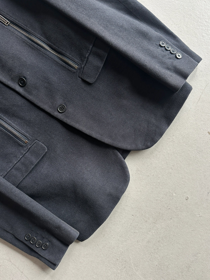 BIKKEMBERGS - 2000s BLAZER WITH ZIP DETAILS AT FRONT