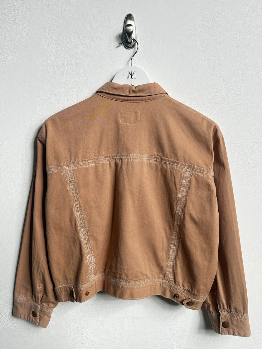 JEAN PAUL GAULTIER - 1990s BOXY FIT DENIM JACKET WITH STITCHING DETAILS