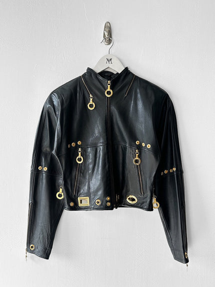 LA MATTA - early 1990s BOXY FIT LEATHER JACKET