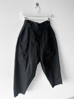 YOHJI YAMAMOTO Y'S - early 2000s MULTI BUTTON WAISTBAND CURVED TROUSERS