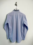 DIOR - late 2010s LONG SLEEVE SHIRT WITH CONTRAST STRIPE DETAILING AT FRONT AND COLLAR