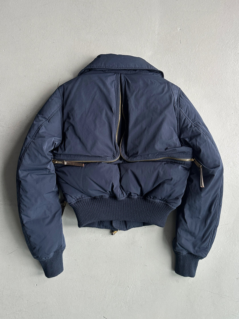 DSQUARED2 - F/W 2009 CROP FIT MULTI ZIP PUFFER BOMBER JACKET