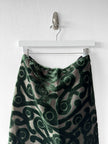PRADA - F/W 2009 DEVORE VELVET KNEE LENGTH SKIRT