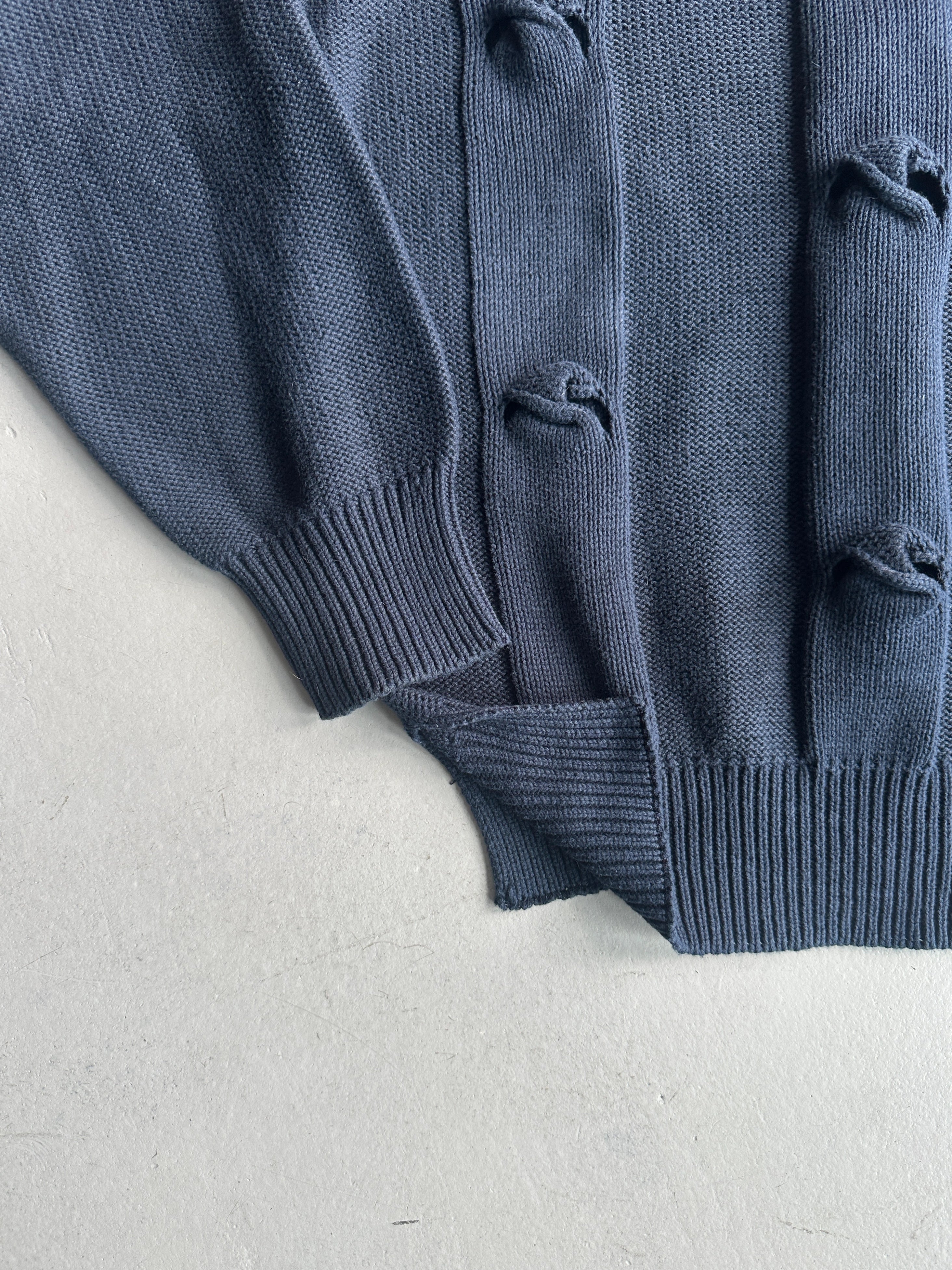 EMPORIO ARMANI - 1990s RAISED KNOT FRONT KNIT JUMPER