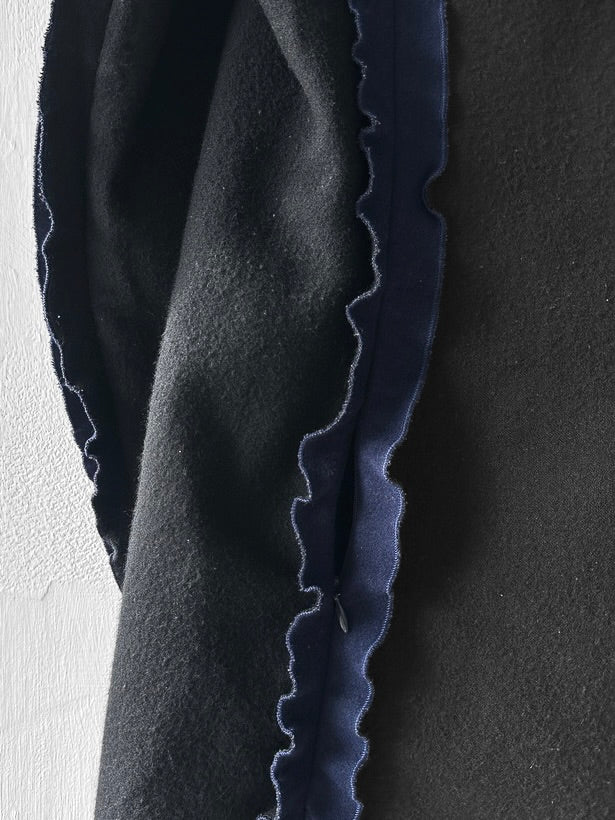 UNDERCOVER - F/W 2014 OVERSIZED DECONSTRUCTED WOOL COAT WITH RAW EDGES