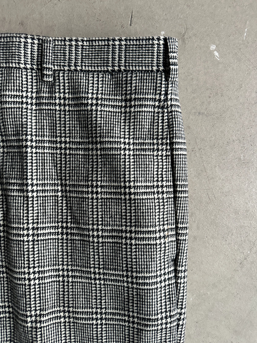 ETRO - 1990s CHECKED PLAID TAILORED TROUSERS