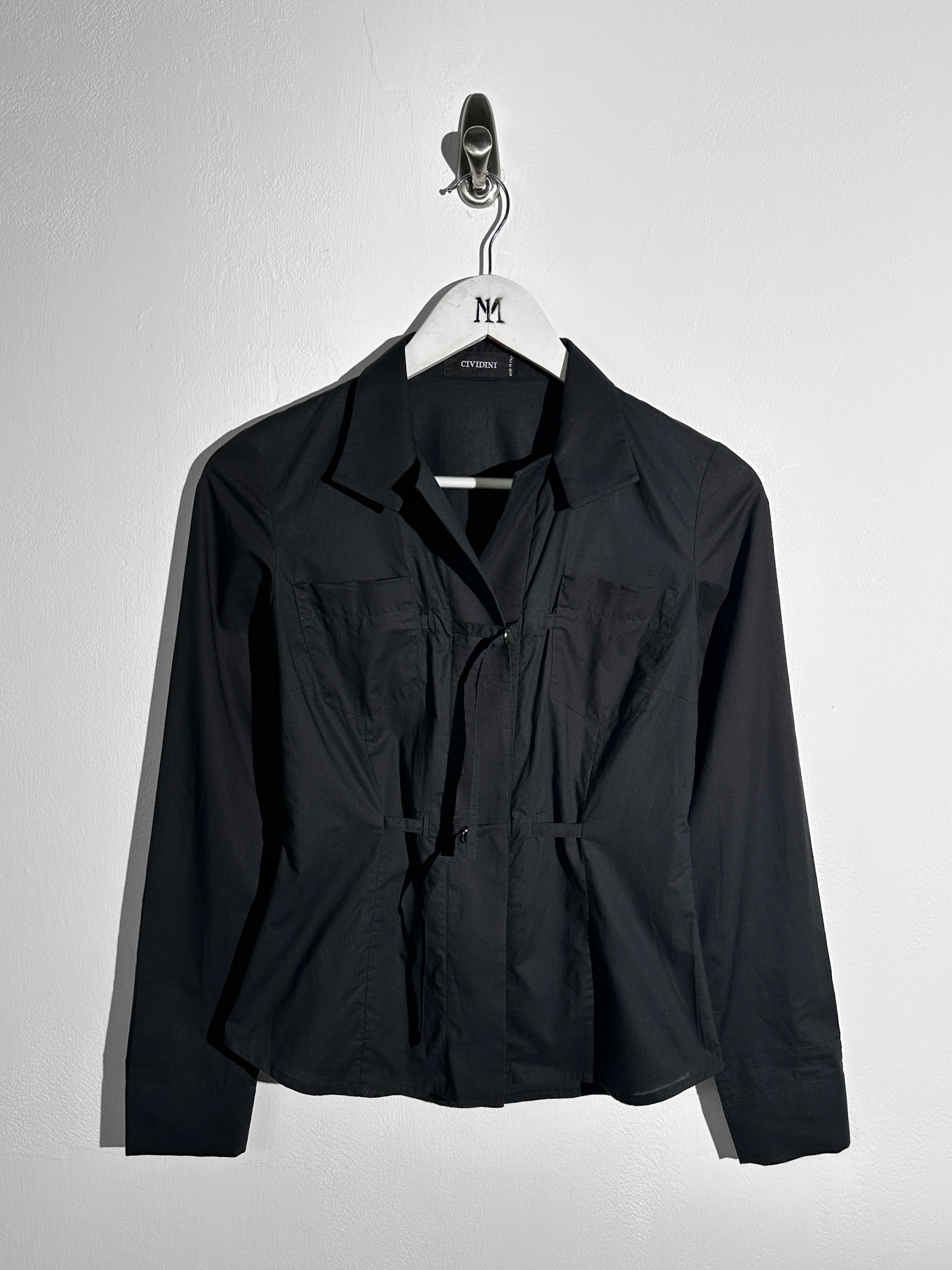 CIVIDINI - S/S 2003 FRONT STRAPS LONG SLEEVE SHIRT