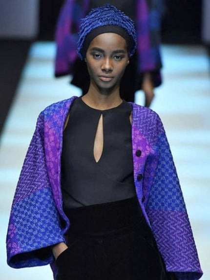 GIORGIO ARMANI - F/W 2018 SHIMMERING LOOPED FRINGE HAT