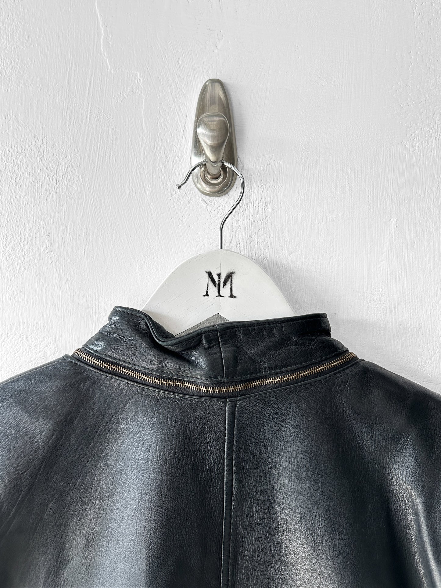 LA MATTA - early 1990s BOXY FIT LEATHER JACKET