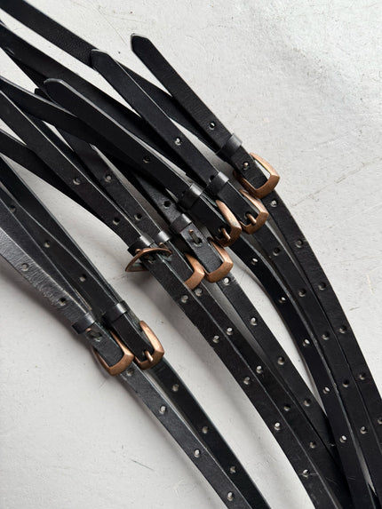 MOSCHINO - 1990s MULTI STRAP LEATHER BELT