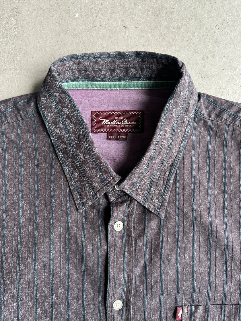 MARLBORO CLASSICS - 1990s PRINTED LONG SLEEVE SHIRT
