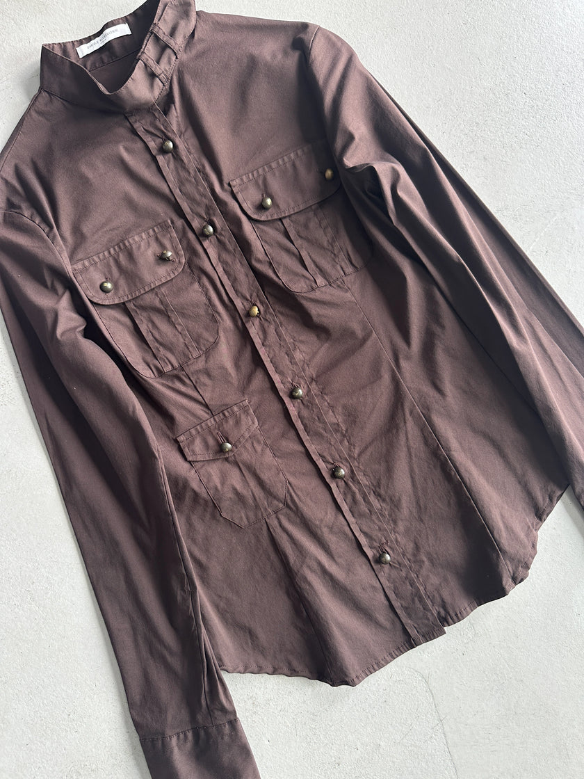 DANIELE ALESSANDRINI - 1990s MULTI POCKET LONG SLEEVE SHIRT