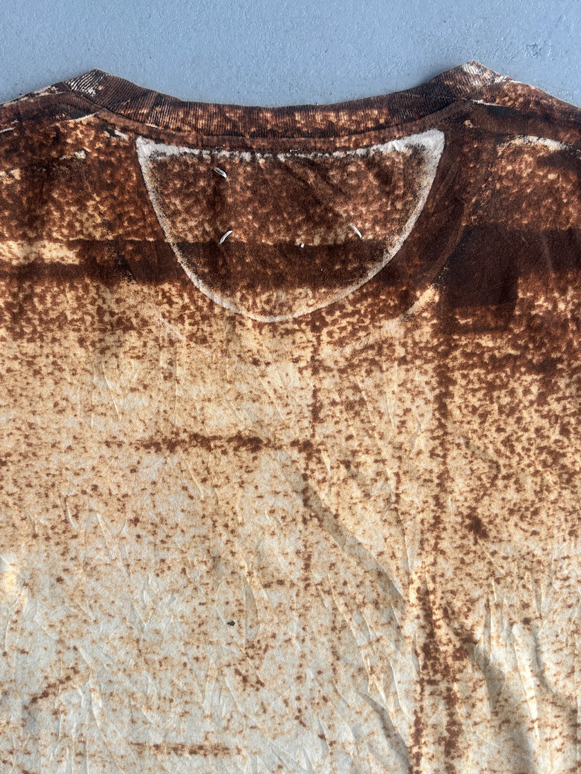 MAISON MARTIN MARGIELA - F/W 2001 ARTISANAL TROMPE L'OEIL PRINTTED T-SHIRT