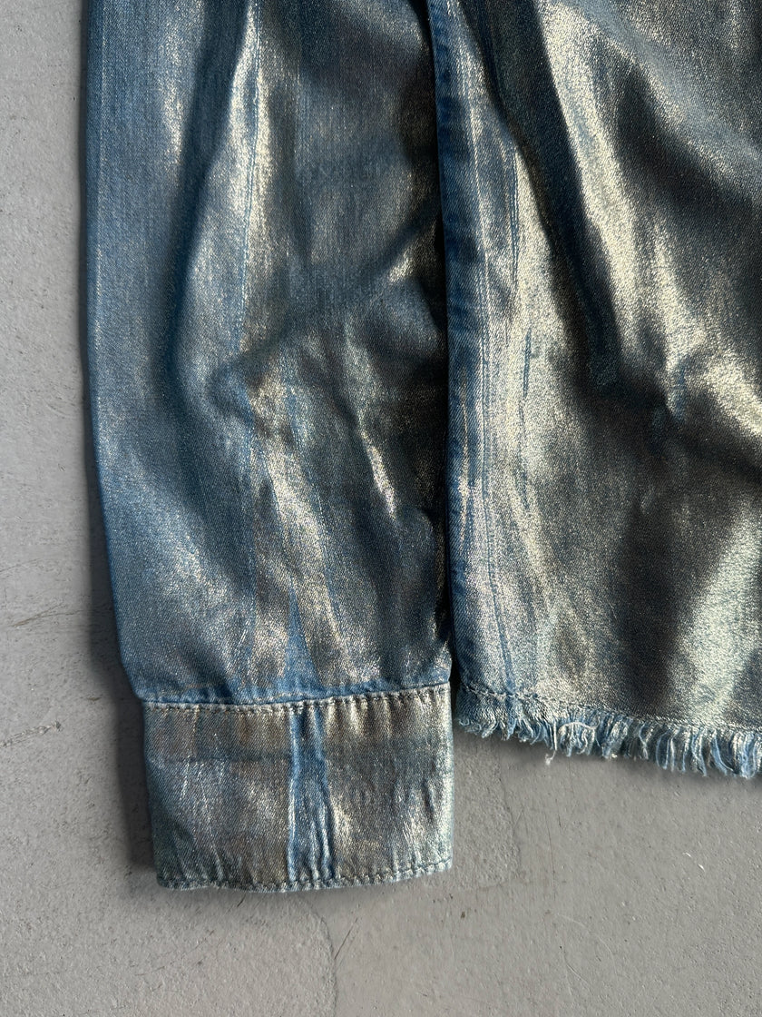 ICEBERG - 2000s METALLIC COATING SHIRT