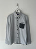 JUNYA WATANABE COMME DES GARÇONS - S/S 2005 CONTRAST BACK PANEL LONG SLEEVE SHIRT
