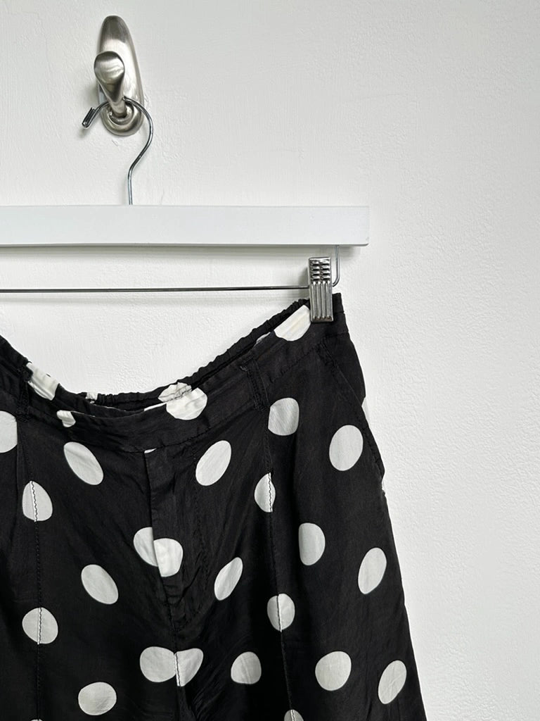 COMME DES GARÇONS - S/S 2005 POLKA DOT SATIN TROUSERS