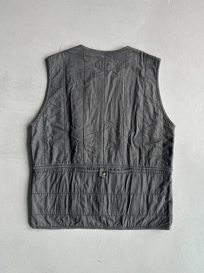 ISSEY MIYAKE - 1990s REVERSIBLE PARACHUTE VEST WITH OVERSIZED POCKETS