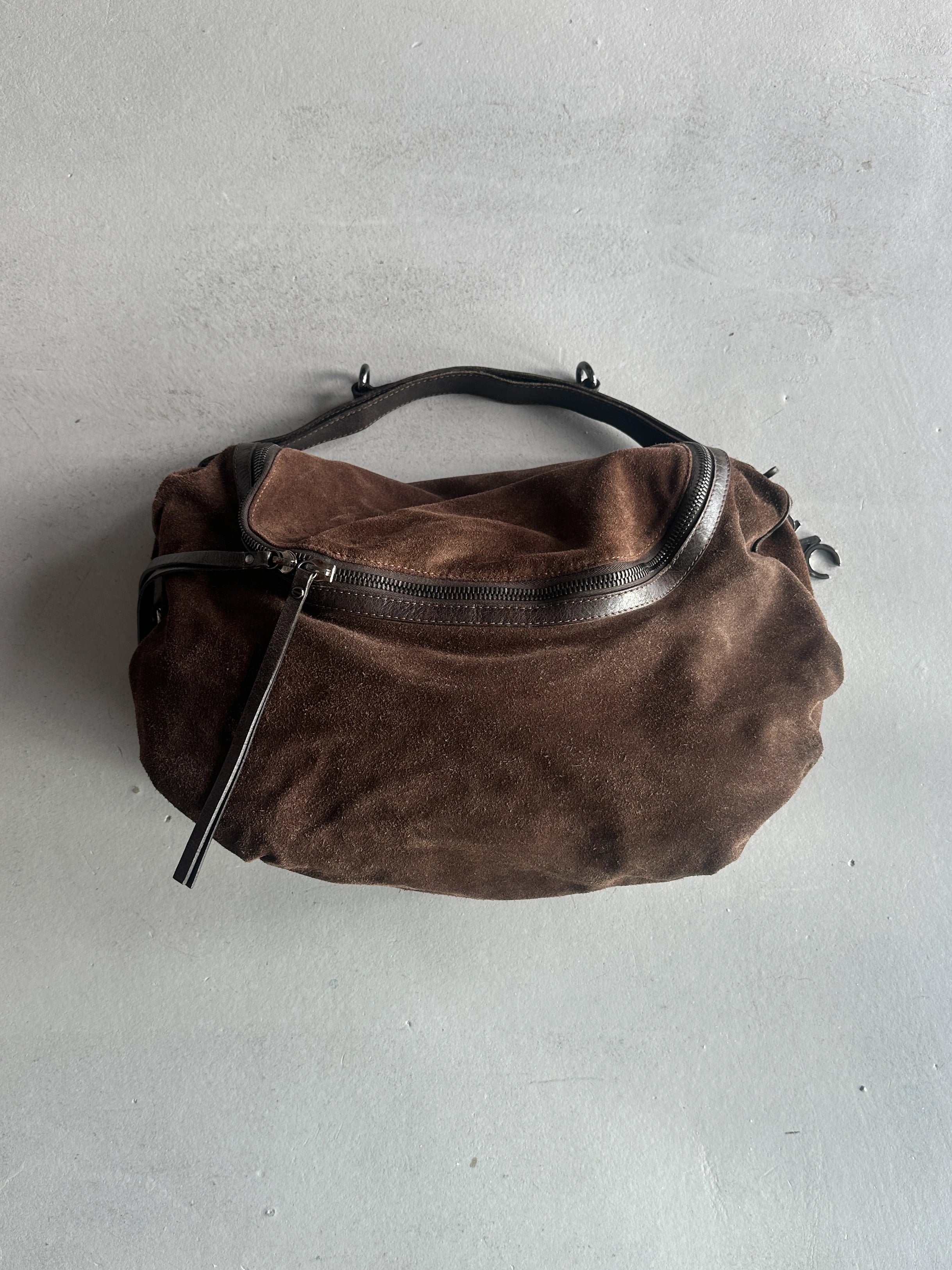 C'N'C COSTUME NATIONAL - F/W 2010 SUEDE LARGE HOBO BAG