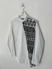ITALIAN LABEL 2000s MANDARIN COLLAR ASYMMETRIC LONG SLEEVE SHIRT