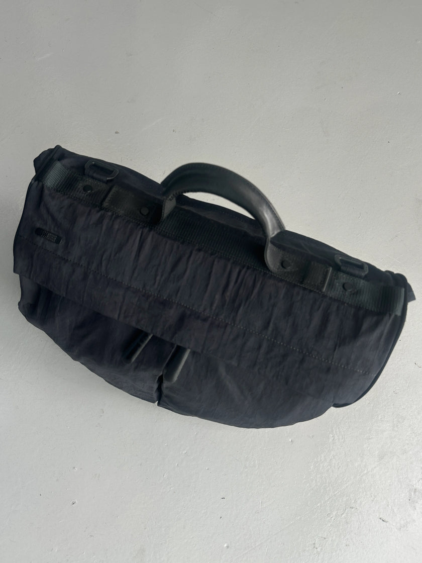 ISSEY MIYAKE IM - 1990s TOP HANDLE NYLON BAG WITH REMOVABLE SHOULDER STRAP