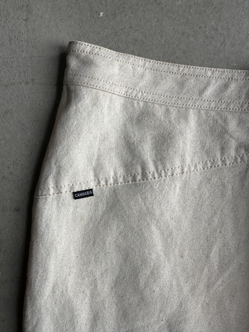 1990s HIGH WAIST FLARED LEG TROUSERS