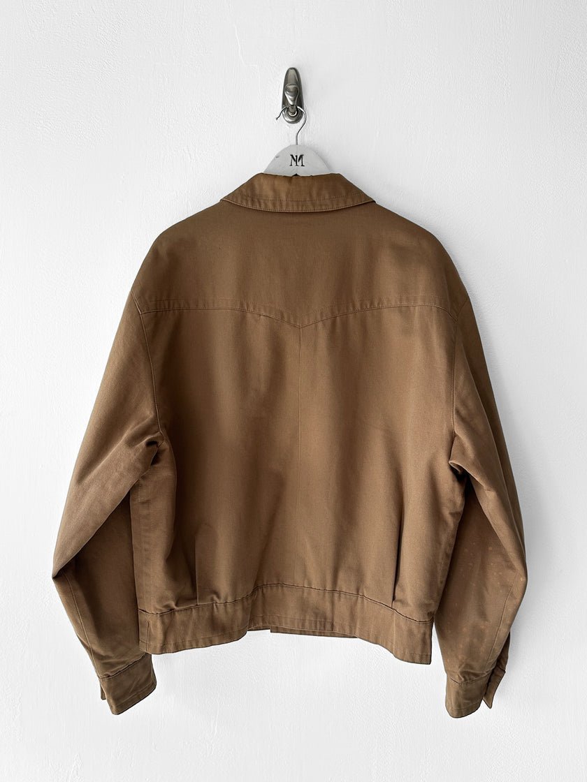 VALENTINO - 1980s CROP FIT JACKET WITH BRUSHED PILE LINING