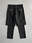 DANIELE ALESSANDRINI - early 2000s LAYERED BERMUDA CROPPED TROUSERS